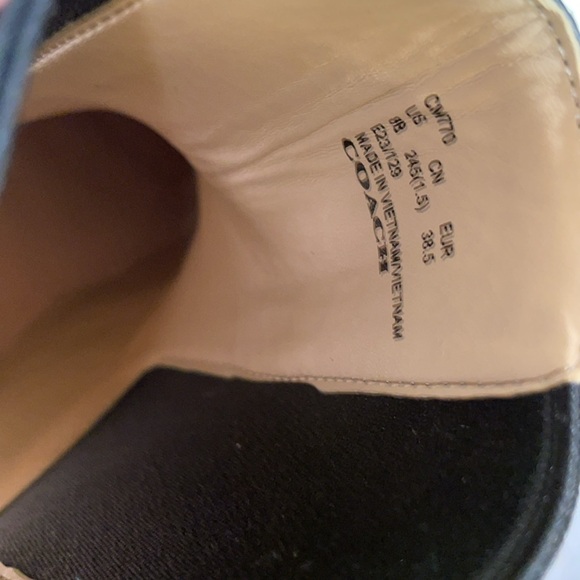 COACH Jayla Leather Black Bootie Size 8B, NWOT - Picture 10 of 10